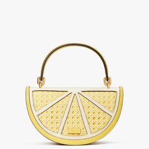 Lemon Drop Wicker Crossbody | Kate Spade